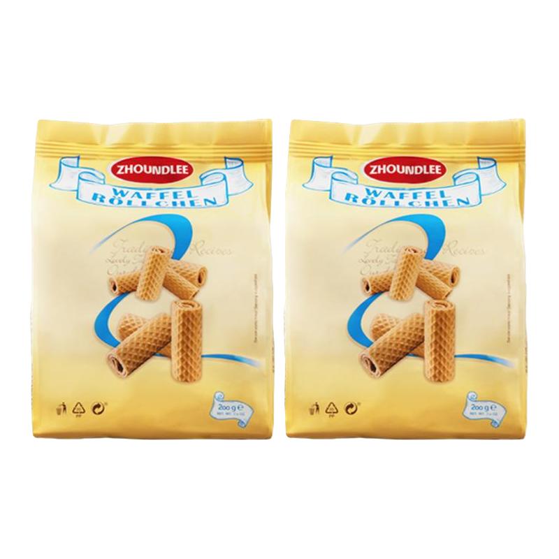德国周和利脆皮威化蛋卷解馋年货小吃整箱酥脆休闲零食蛋卷酥