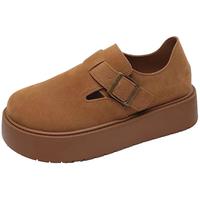 勃肯鞋女2024秋季厚底单鞋时尚百搭早秋鞋子全包博肯鞋