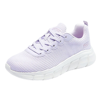 斯凯奇Skechers女鞋黑色跑步鞋耐穿耐磨网布透气鞋117346 薰衣草色/LAV 37