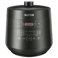 SUPOR/苏泊尔 上蒸下煮一锅两菜 电压力锅 不锈钢深汤钢釜 双胆 5L