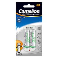 Camelion 飞狮 5号低自放充电电池 1000mAh 2粒装+BC-0805B充电器 充电电池套装