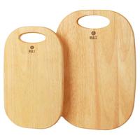 原森太橡胶木水果砧板实木小菜板抗菌防霉家用木质切板案板切菜板 橡胶木31x20x1.5cm