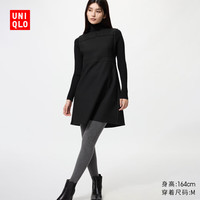 优衣库 女装HEATTECH EXTRA WARM绒面连裤袜保暖衣打底裤480738 08 深灰色 L /160/88