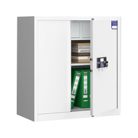 中伟保密柜文件柜档案柜保险柜双保险密码柜电子锁蓝白下节带抽加厚款