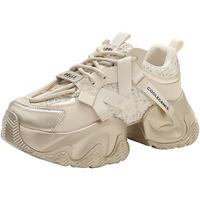 BeLLE 百丽 小众酷帅老爹鞋女24春新百搭时尚休闲鞋B1754AM4 米色 37