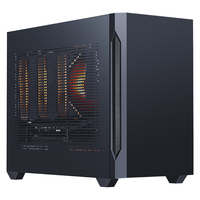 先马 趣造air黑色 游戏办公桌面主机小机箱 三面网孔散热/易拆结构/支持matx主板ATX电/U3/