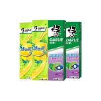 DARLIE/好来透心爽柠檬120g*2+多效护理120g*2 平衡口腔酸碱持久