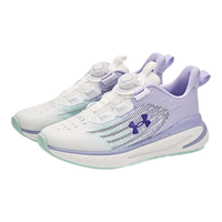 安德玛（Under Armour）童鞋中性旋钮科技跑鞋儿童缓震耐磨网面休闲鞋户外运动鞋 紫色 37.5码