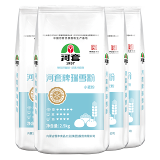 河套 瑞雪粉2.5kg*4袋 中华老字号 家用小麦粉 馒头面条饺子 通用面粉