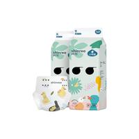 爽然小鸭成长裤 婴儿全包臀拉拉裤 超薄透气小内裤男女宝宝通用尿不湿 纸尿裤 M56片*2箱