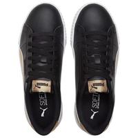 彪马 PUMA 女子 基础系列 Carina Crew 休闲鞋 368879 02 黑色-金色 35.5 UK3