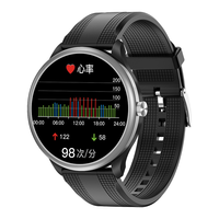 Lefit 勒菲特 智能手环男女成人多功能蓝牙提醒指针式石英表运动计步器睡眠监测H01 黑色皮带