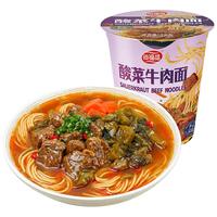 海福盛 方便面 酸菜牛肉面 非油炸FD冻干面 泡面杯面78g