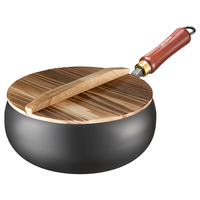 美的（Midea）易洁不粘炒锅少油烟煎锅34cm电磁炉通用炒菜锅可立盖CL34T1GD 【升级款】带盖加厚【34cm】