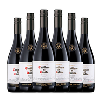 Casillero del Diablo红魔鬼珍藏红葡萄酒 750ml*6瓶整箱 智利红酒 聚餐酒 聚会宴请 (饱满浓郁)西拉整箱