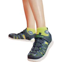 SKECHERS 斯凯奇 C-FLEX SANDAL II 男童凉鞋 400041L/NVLM 海军蓝色/柠檬色 33.5码