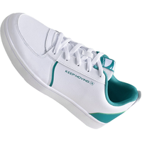 ANTA安踏奥特莱斯低帮男板鞋轻质鞋子男革面防泼水时尚潮流休闲小白鞋 【新】安踏白/海藻绿-1 41