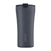 ISTTOKE保温杯STTOKE咖啡杯陶瓷内胆男女高颜值随行杯不锈钢水杯 火山灰 460ml【密封旋盖款】