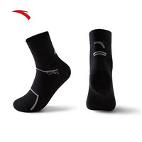 安踏袜子【3双装】透气运动袜子男女跑步篮球袜中筒袜