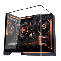 玩嘉 WJCOOLMAN 问界MINI黑色一体式曲面玻璃海景房机箱游戏电脑台式机MATX/240水冷/三面侧透/ARGB灯条