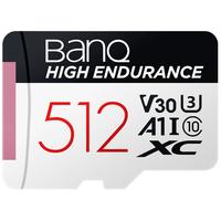 BanQ HIGH ENDURANCE V30 Micro-SD存储卡 512GB(UHS-I、V30、U3、A1)