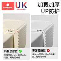 加宽加厚防撞条墙贴垫包边护墙角横梁海绵防磕碰软包保护条护角条 莫克灰【宽20cm/厚1.2cm】更宽更厚实