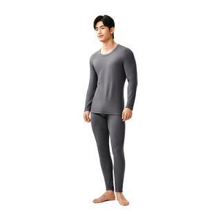 网易严选保暖内衣男士秋衣秋裤套装女咖啡碳秋冬季防寒打底棉毛衫 【常规款】冷杉灰-男款 L
