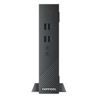 topfeel 极夜 总裁 T50M 赛扬版 商用台式机 黑色(赛扬J1900、核芯显卡、4GB、128GB SSD、风冷)