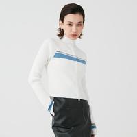 限尺码：MOUSSY 摩西 女士高领修身针织开衫 010HSA70-0430