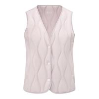 88VIP：雪中飞 2025冬女士V领羽绒背心马甲可露丽紫色保暖叠穿轻薄