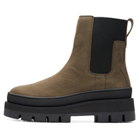 clarks Clarks其乐女靴奥莉系列女鞋复古潮流舒适厚底中筒烟筒短靴