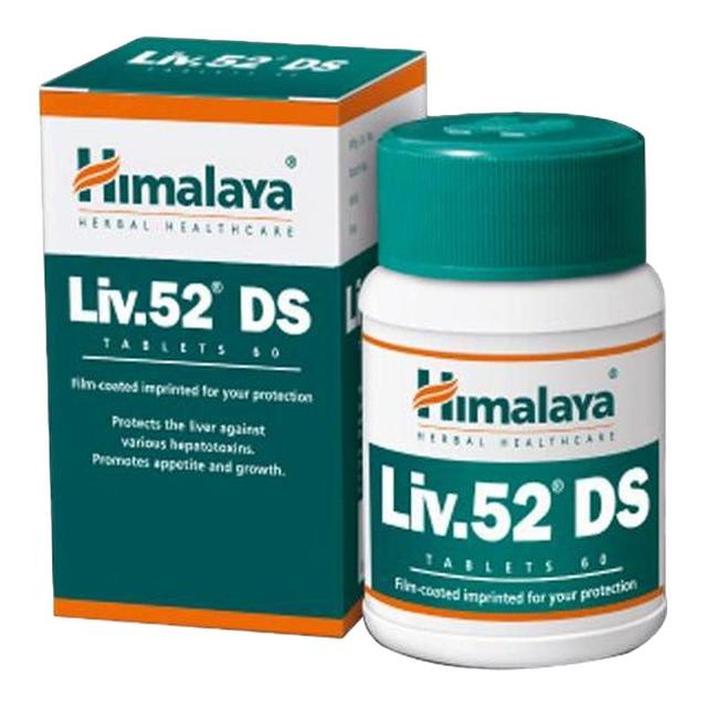 Himalaya 天猫国际Himalaya喜马拉雅印度加强版liv52ds护肝片喝酒熬夜肝非蓟类60片