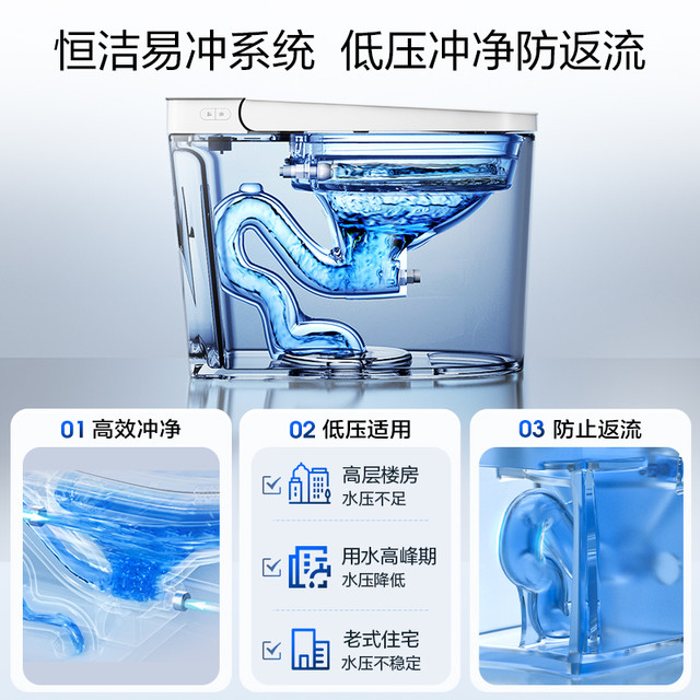 88VIP：恒洁 轻智能马桶自动冲水小户型家用坐便器521