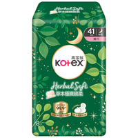 kotex/高洁丝 草本抑菌 夜用卫生巾  41cm*32片 410mm