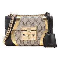 GUCCI 古驰 Padlock系列 女士单肩包 432182 D8THG 8752 黑色