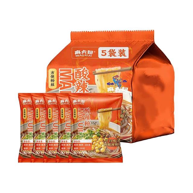 淘金币可用：麻六记 酸辣粉 266g*5袋