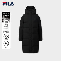 保暖服饰、88VIP：FILA 情侣长款羽绒服  F51U549903F