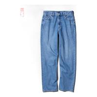 优衣库男装女装宽松直筒牛仔裤水洗裤子休闲长裤加长款84cm475552 473319/64湖蓝色 33 /175/84A