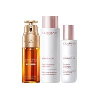 CLARINS 娇韵诗 护肤套装 (透亮焕白淡斑柔肤水清爽型 大耳狗限定版 200ml+柔肤水清爽型 大耳狗限定版 75ml+双萃焕活修护精华露 50ml)