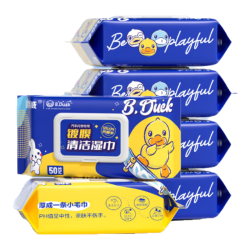 固特威 小黄鸭汽车内饰清洁镀膜湿巾车用皮革座椅养护清洁护理去污