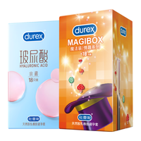 杜蕾斯魔法情趣避孕套带刺狼牙大颗粒凸点螺纹套持久超薄玻尿酸情趣 情趣玻尿酸【36只】魔法情趣18+水润玻尿酸18