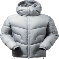 WEEVEREH山浩雪山羽绒服男女鸭绒保暖防风登山服连帽羽绒面包服 黑色 L 175【130-145斤】