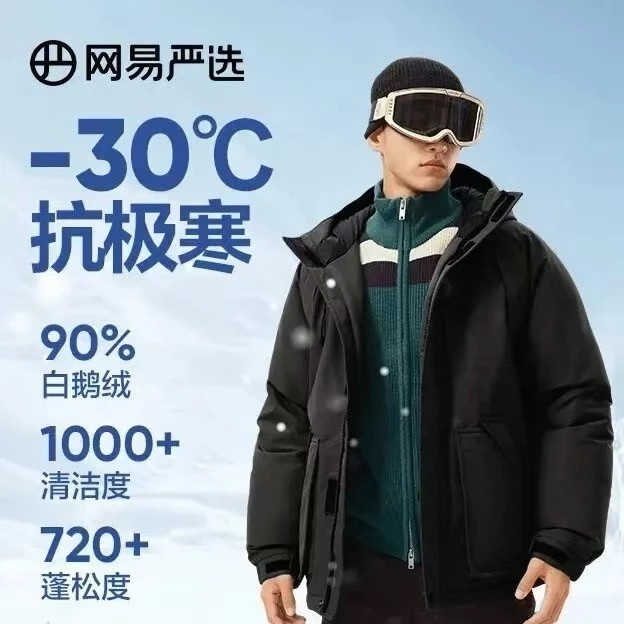 今日必买：网易严选 -30℃抗寒90鹅绒五防派克羽绒服 男女同款