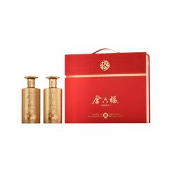 金六福 白酒 礼盒装 送礼酒 2024年 500mL 2瓶 50.8度世纪平安福