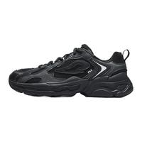 FILA 斐乐 男鞋时尚舒适轻便百搭流行运动休闲鞋男复古老爹鞋Y2K时光鞋 40 黑