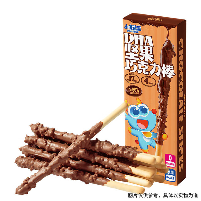 小鹿蓝蓝 DHA坚果巧克力棒/42g