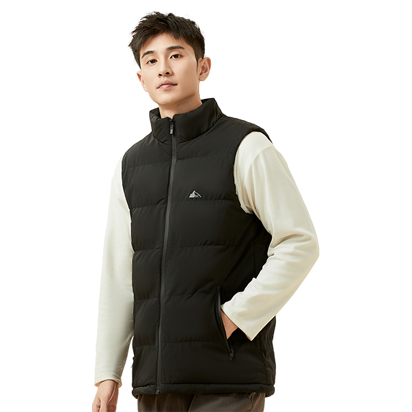 361° 秋冬男士棉马甲纯色百搭运动休闲立领马夹坎肩外套