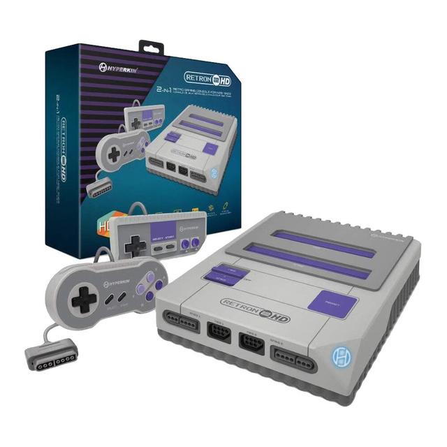 Hyperkin RetroN 2 兼容NES/SFC 灰色 游戏机
