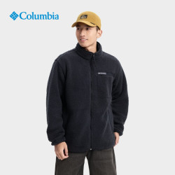 Columbia 户外25秋冬新品男子立领抓绒衣保暖外套AM2797 010 黑色 M (175/96A)