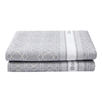 LOVO罗莱生活 电热毯微电脑双控除螨调温型电褥凡尔之镜灰色